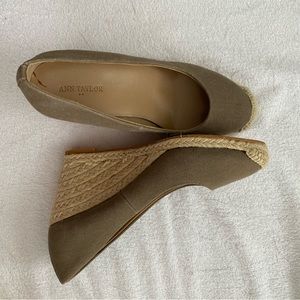 Women’s wedged espadrilles, Ann Taylor